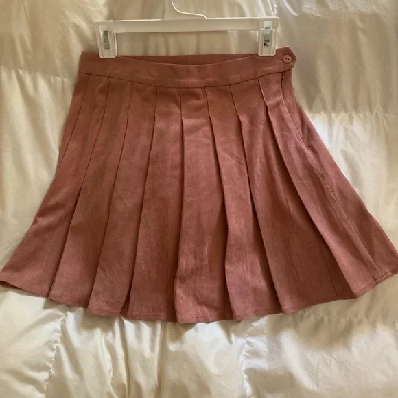 Faux suede flared skirt clearance